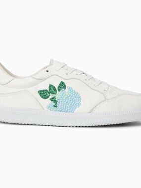 Jack Rogers - Embroidered Leather Sneaker Hydrangea - 7